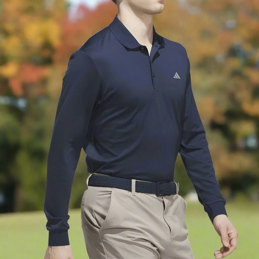 Adidas Ultimate365 Cold.Rdy Long Sleeve Polo Shirt - Collegiate Navy Make a Statement Be Unstoppable
