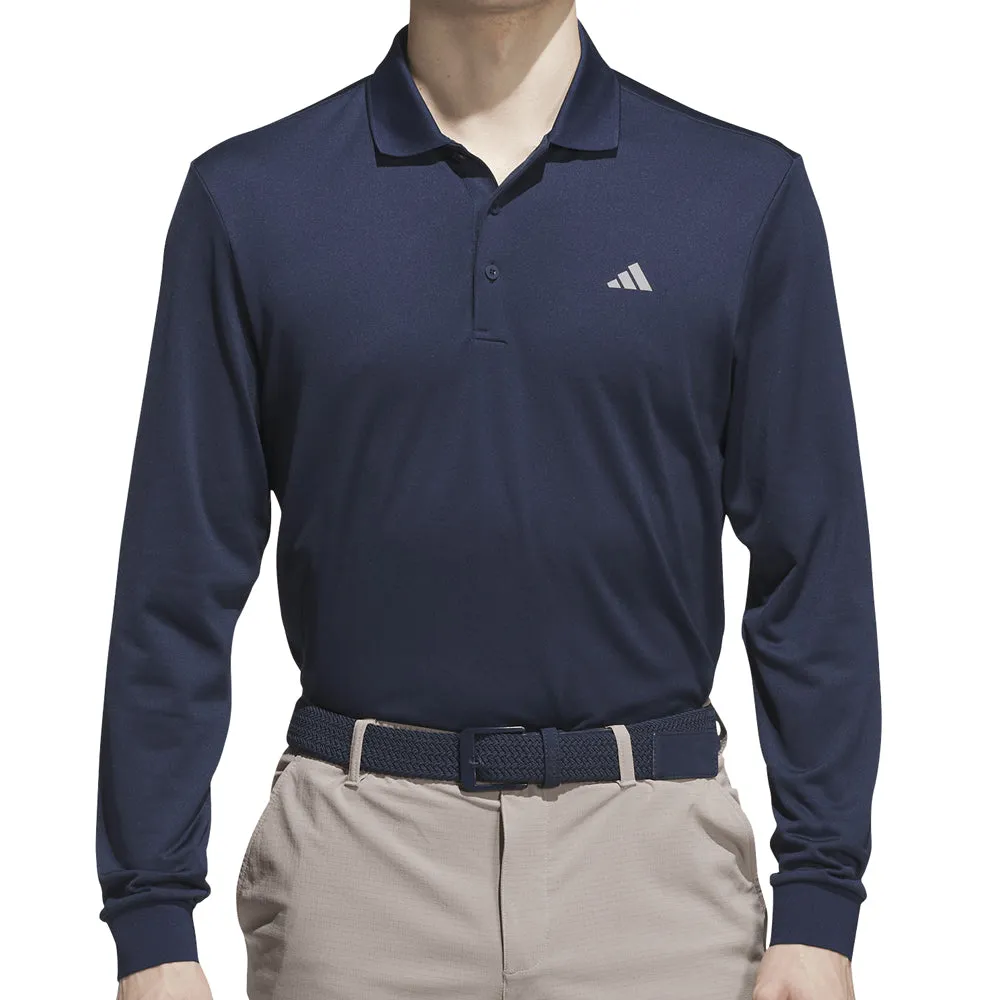 All Eyes on You Adidas Ultimate365 Cold.Rdy Long Sleeve Polo Shirt - Collegiate Navy