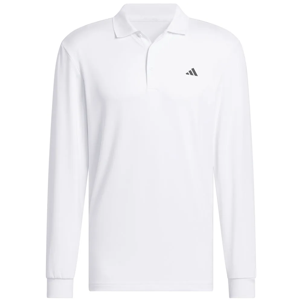 Adidas Ultimate365 Cold.Rdy Long Sleeve Polo Shirt - White Mother's Day Sale