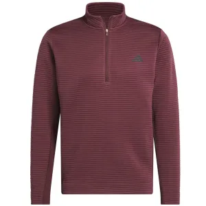 Hit Your Next Level Adidas Ultimate365 Dwr Textured 1/4 Zip Pullover - Aurora Ruby
