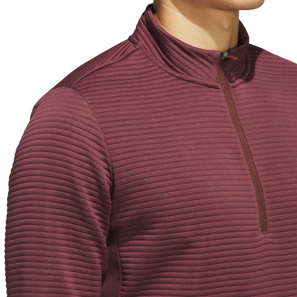 Cyber Monday Sale Adidas Ultimate365 Dwr Textured 1/4 Zip Pullover - Aurora Ruby