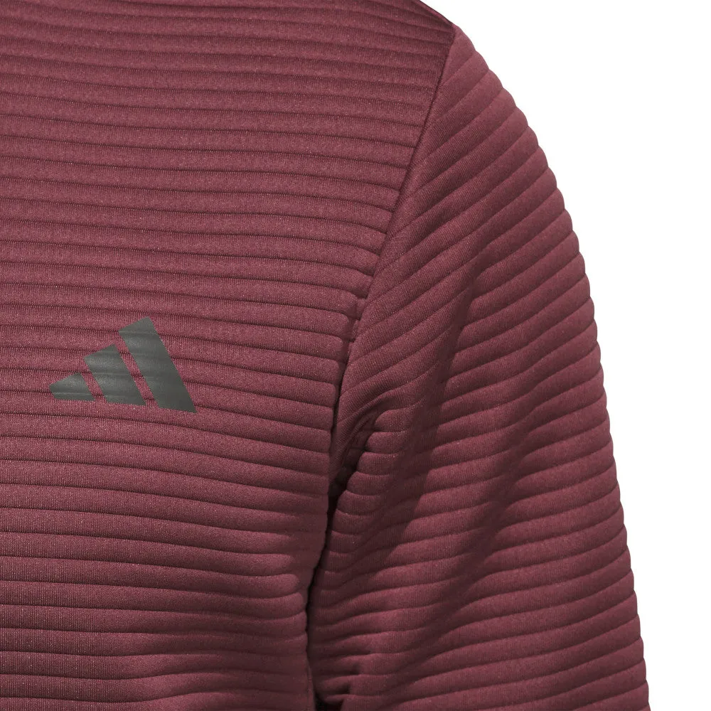 Mother's Day Sale Adidas Ultimate365 Dwr Textured 1/4 Zip Pullover - Aurora Ruby