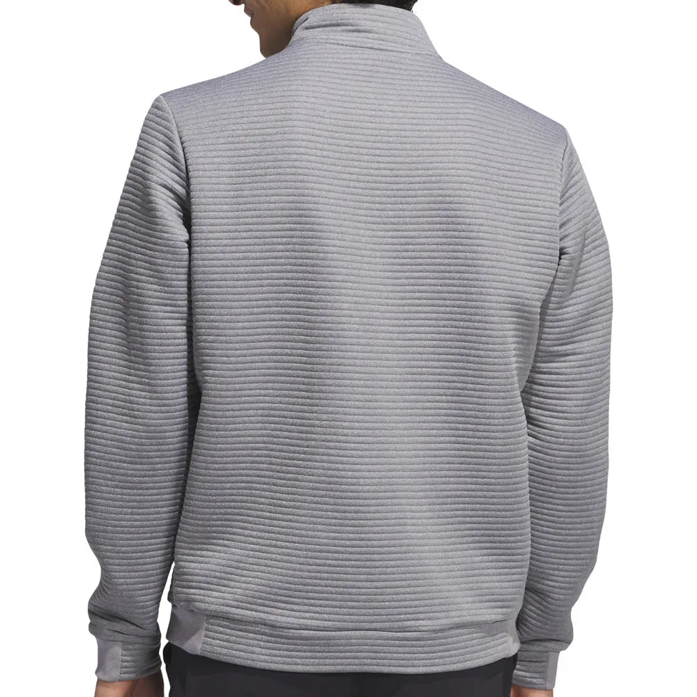 Back To School Sale Adidas Ultimate365 Dwr Textured 1/4 Zip Pullover - Grey Three/White