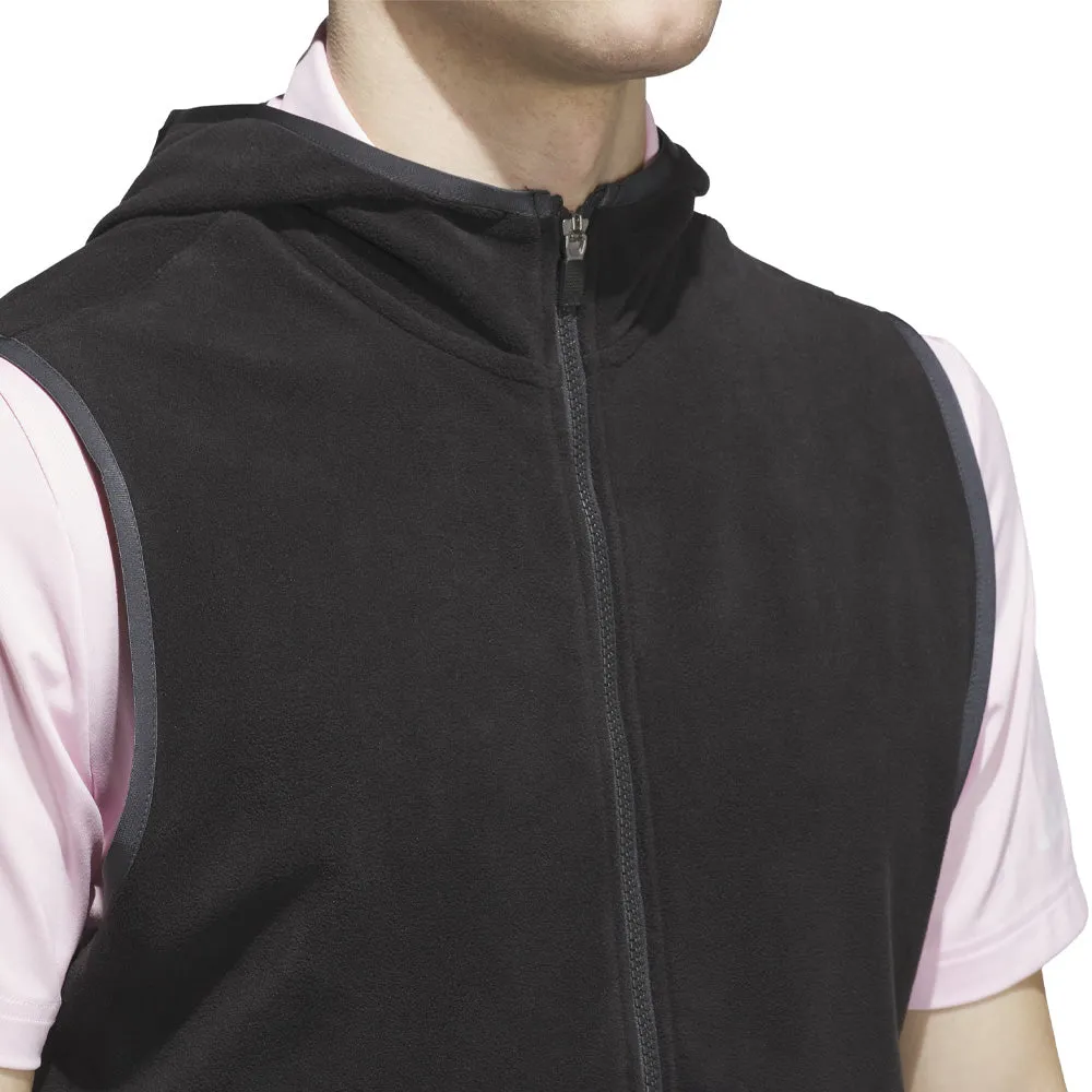 Adidas Ultimate365 Fleece Hoodie Full-Zip Vest - Black New Year's Eve Sale