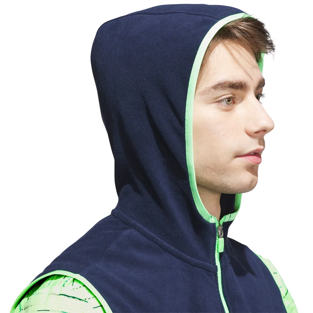 Adidas Ultimate365 Fleece Hoodie Full-Zip Vest - Collegiate Navy Steal