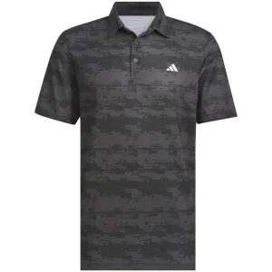 Adidas Ultimate365 Heat.Rdy Stripe Polo Shirt - Carbon/Black Own the Streets Footwear for the Fearless