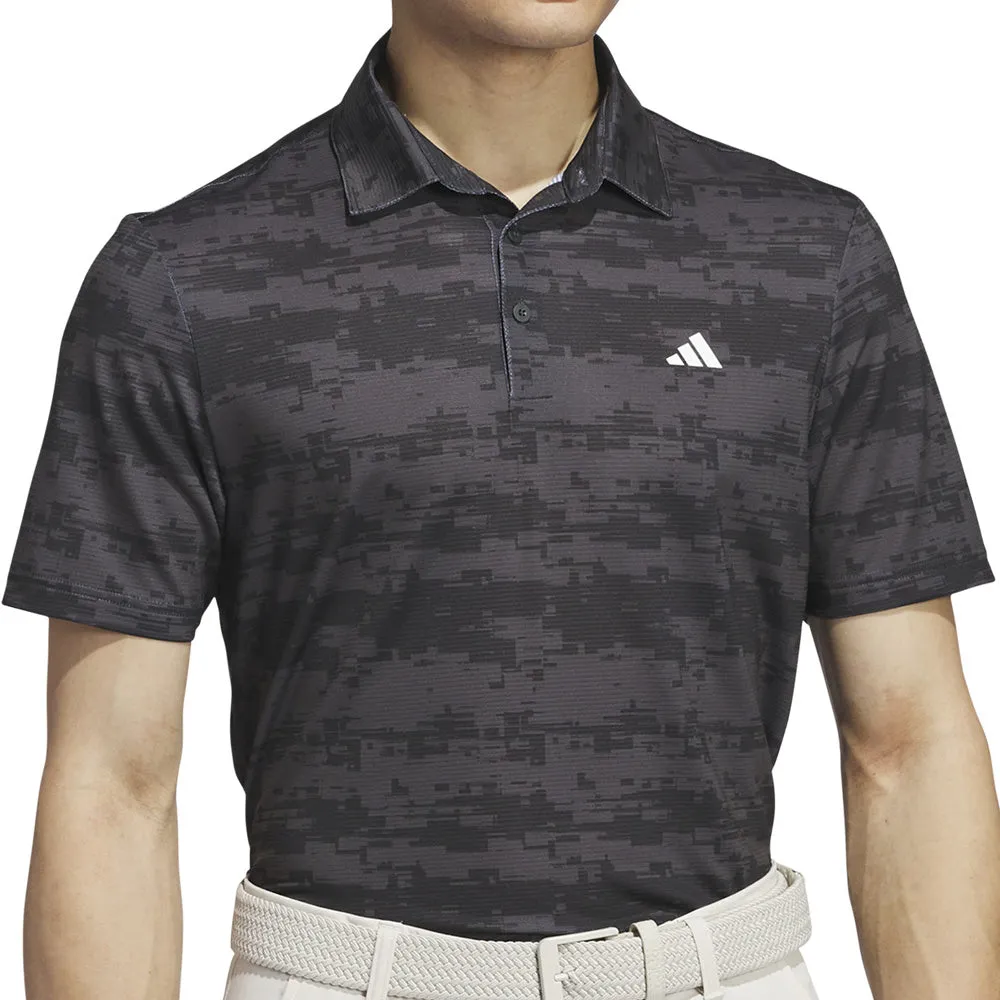 Winter Sale Adidas Ultimate365 Heat.Rdy Stripe Polo Shirt - Carbon/Black
