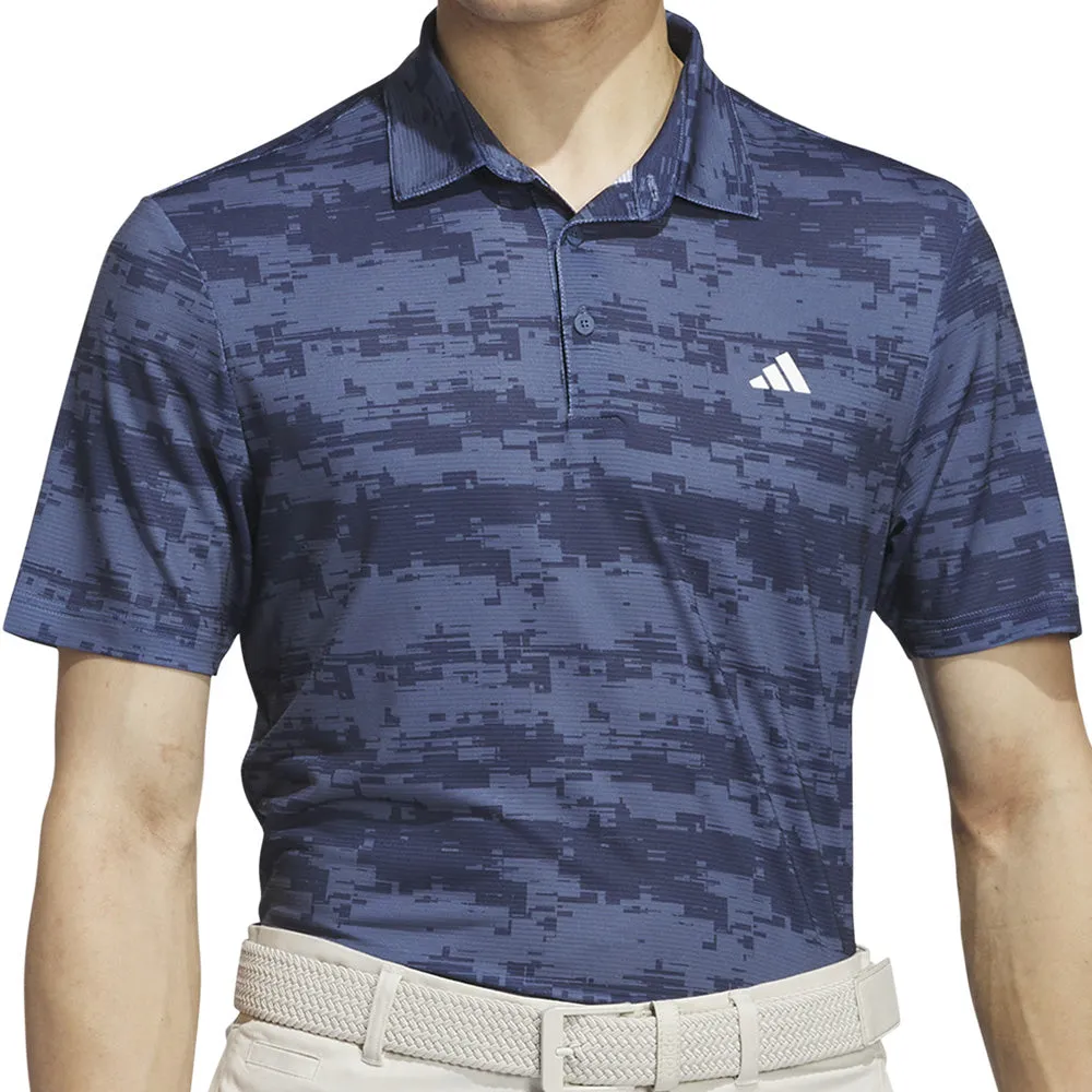 Break Boundaries Hit Your Next Level Adidas Ultimate365 Heat.Rdy Stripe Polo Shirt - Preloved Ink/Collegiate Navy