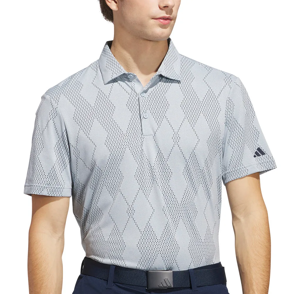 Mother's Day Sale Black Friday Exclusive Adidas Ultimate365 Micro Texture Polo Shirt - Wonder Blue