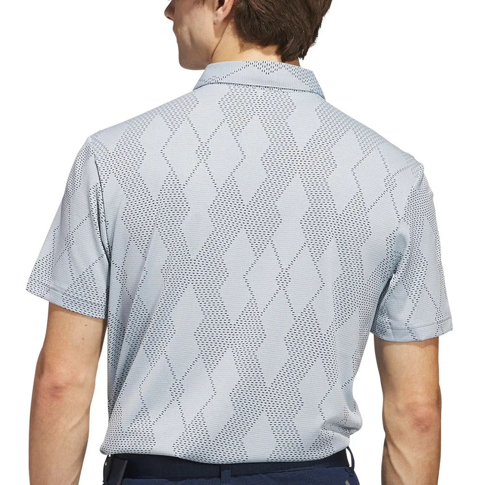 Fuel Your Fire Adidas Ultimate365 Micro Texture Polo Shirt - Wonder Blue