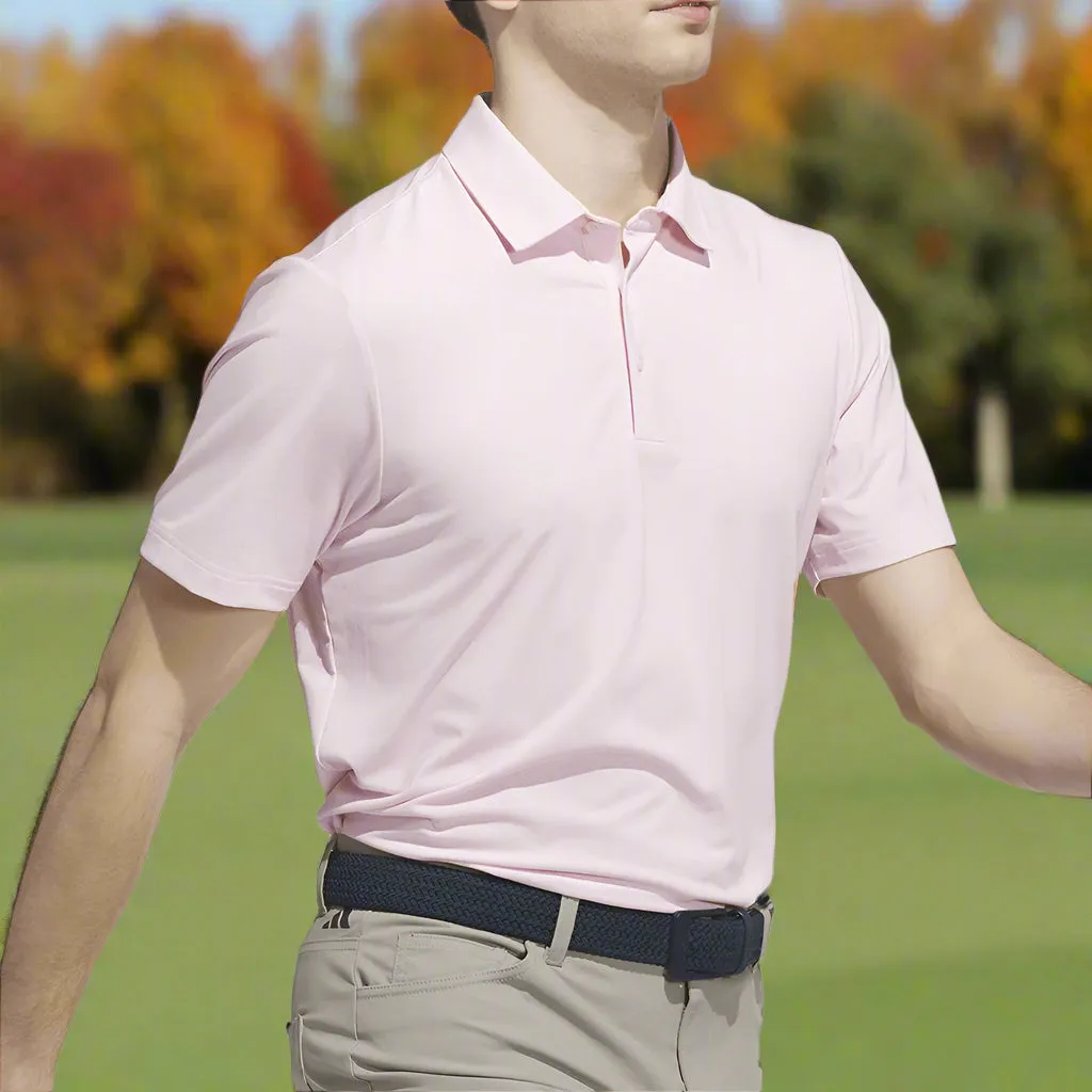 Adidas Ultimate365 Mini Bunker Polo Shirt - Clear Pink Walk with Power