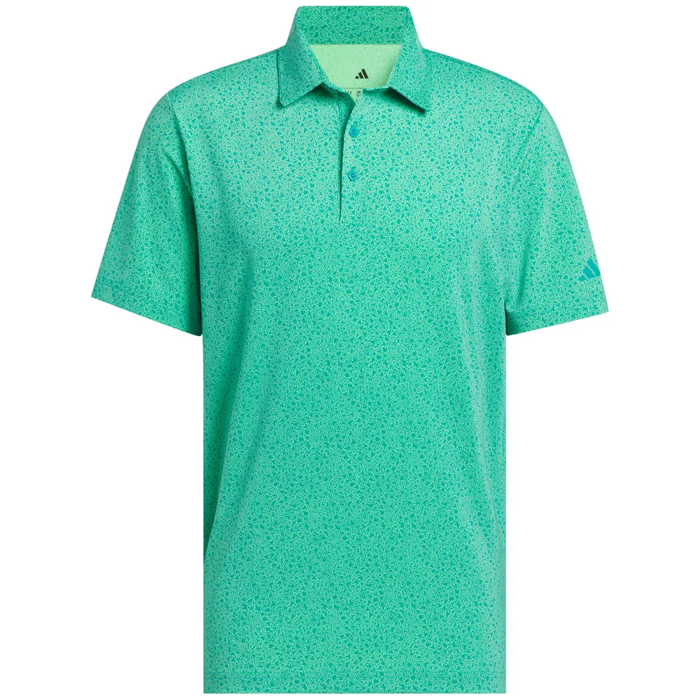 New Year's Eve Sale Adidas Ultimate365 Mini Bunker Polo Shirt - Lime Burst