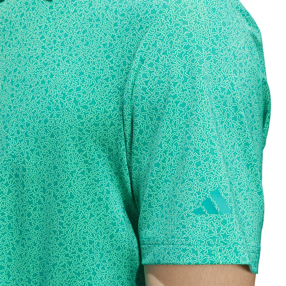 Unapologetically You All Eyes on You Adidas Ultimate365 Mini Bunker Polo Shirt - Lime Burst