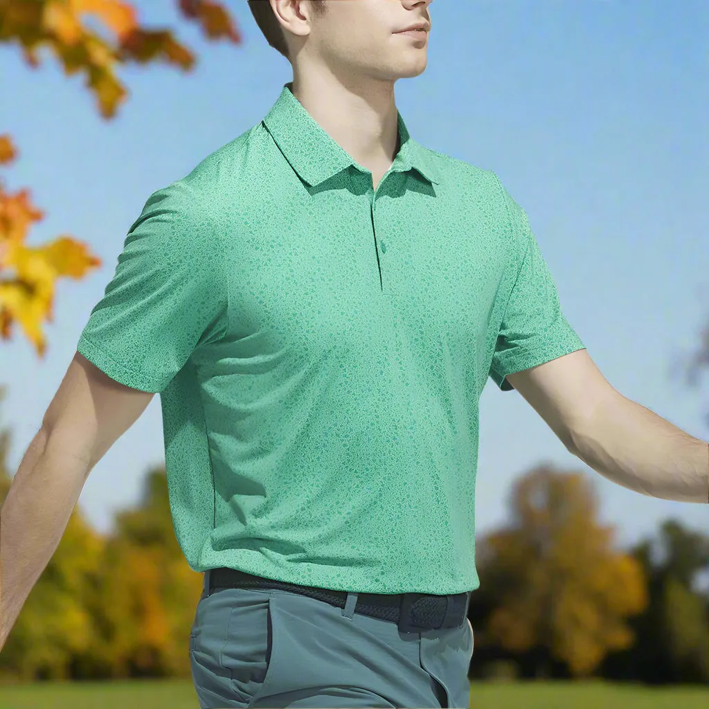 Adidas Ultimate365 Mini Bunker Polo Shirt - Lime Burst Power Every Step