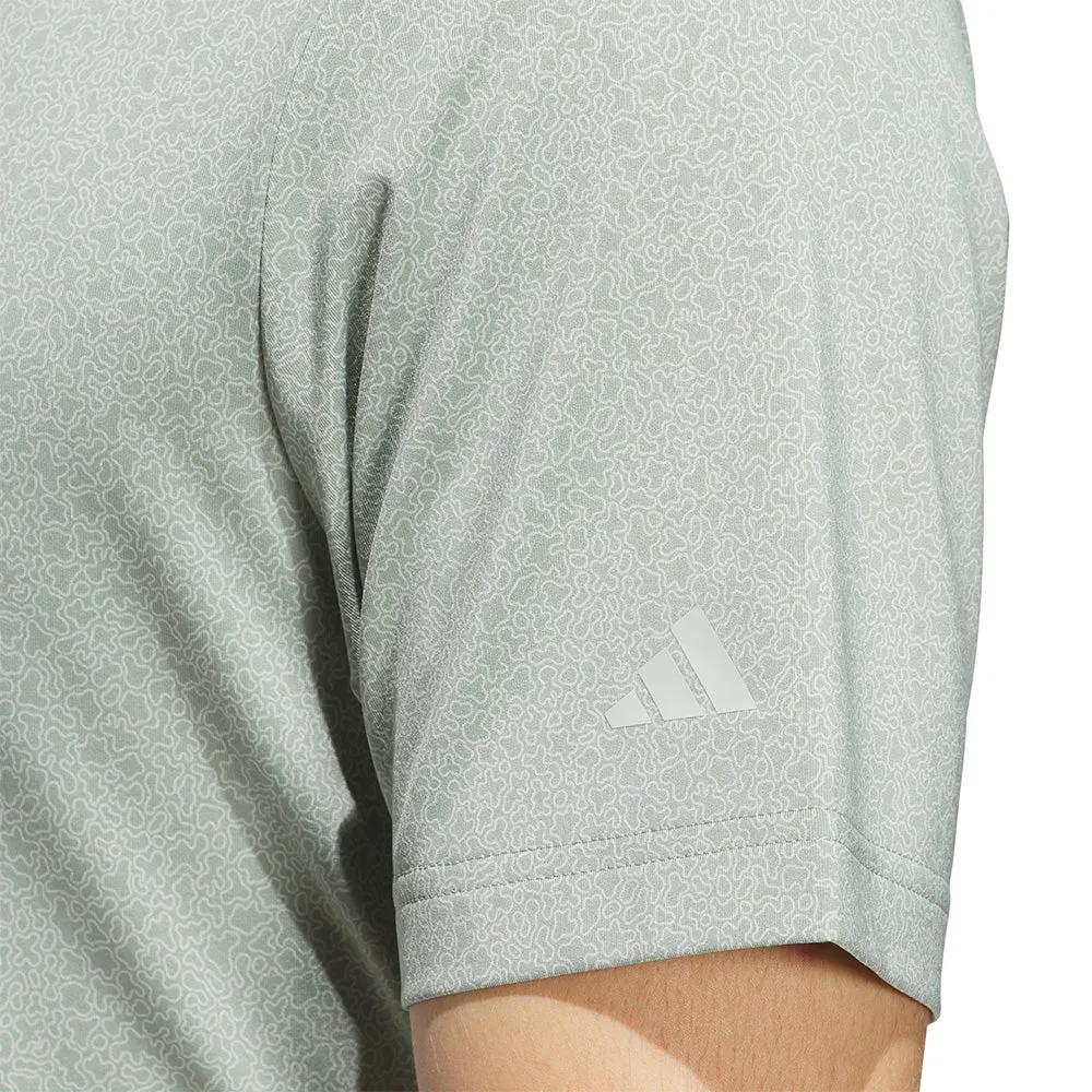 Adidas Ultimate365 Mini Bunker Polo Shirt - Silver Green Built to Move You
