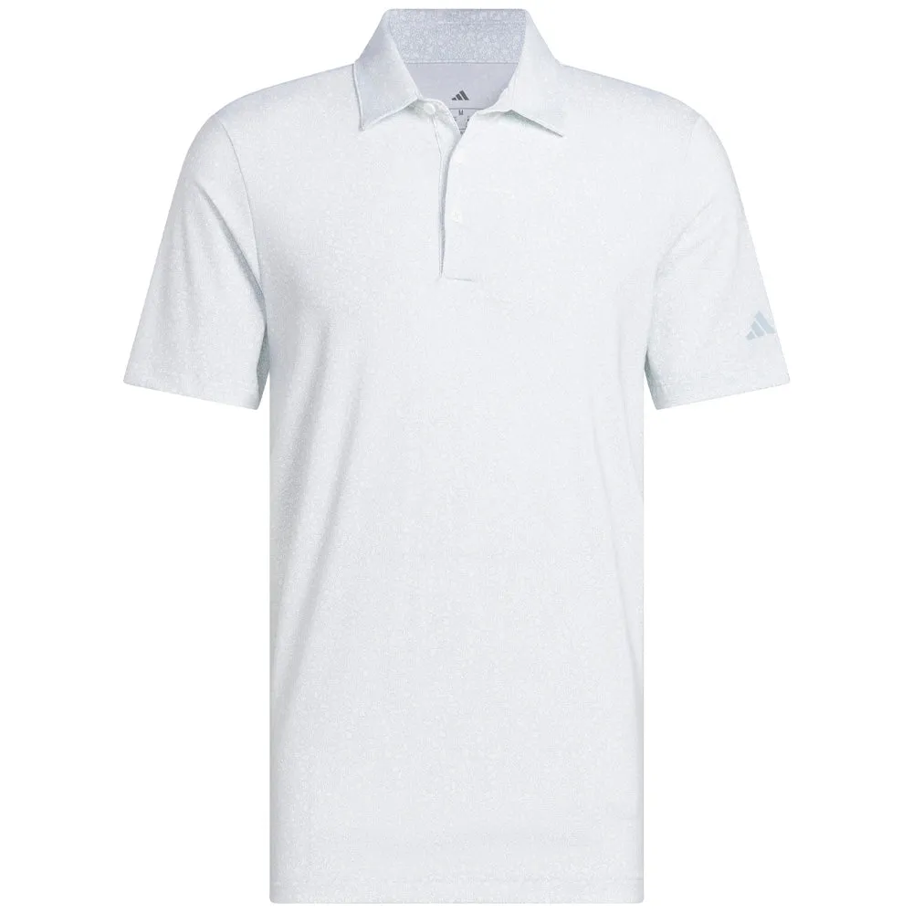 Adidas Ultimate365 Mini Bunker Polo Shirt - White/Wonder Blue Keep Going Strong
