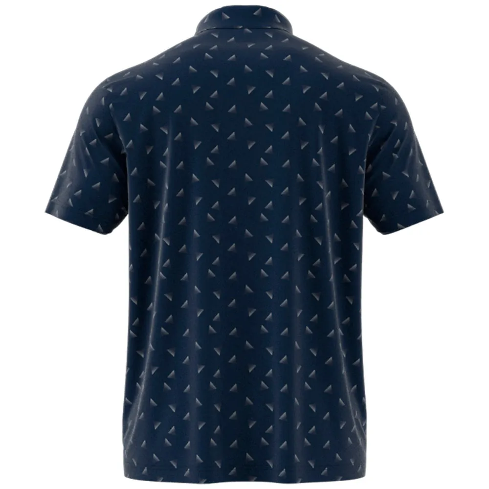 Thanksgiving Day Sale Adidas Ultimate365 Printed Mesh Polo Shirt - Collegiate Navy/Wonder Silver