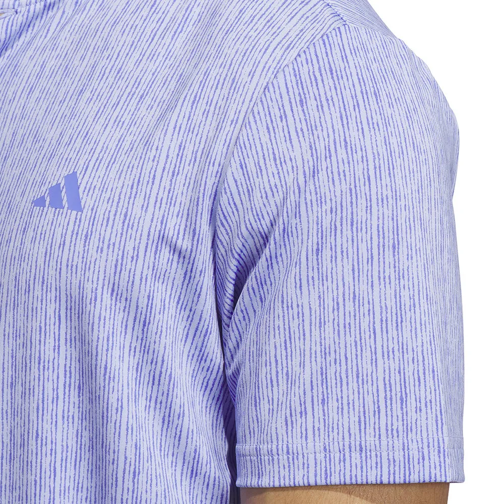 Adidas Ultimate365 Printed Polo Shirt - Blue Spark/Cobalt Blue Designed to Dominate