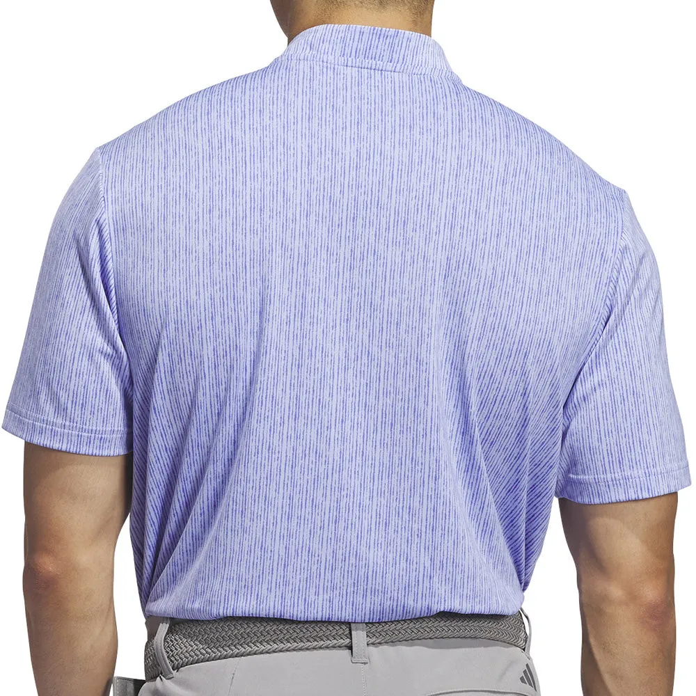 Command Attention Adidas Ultimate365 Printed Polo Shirt - Blue Spark/Cobalt Blue
