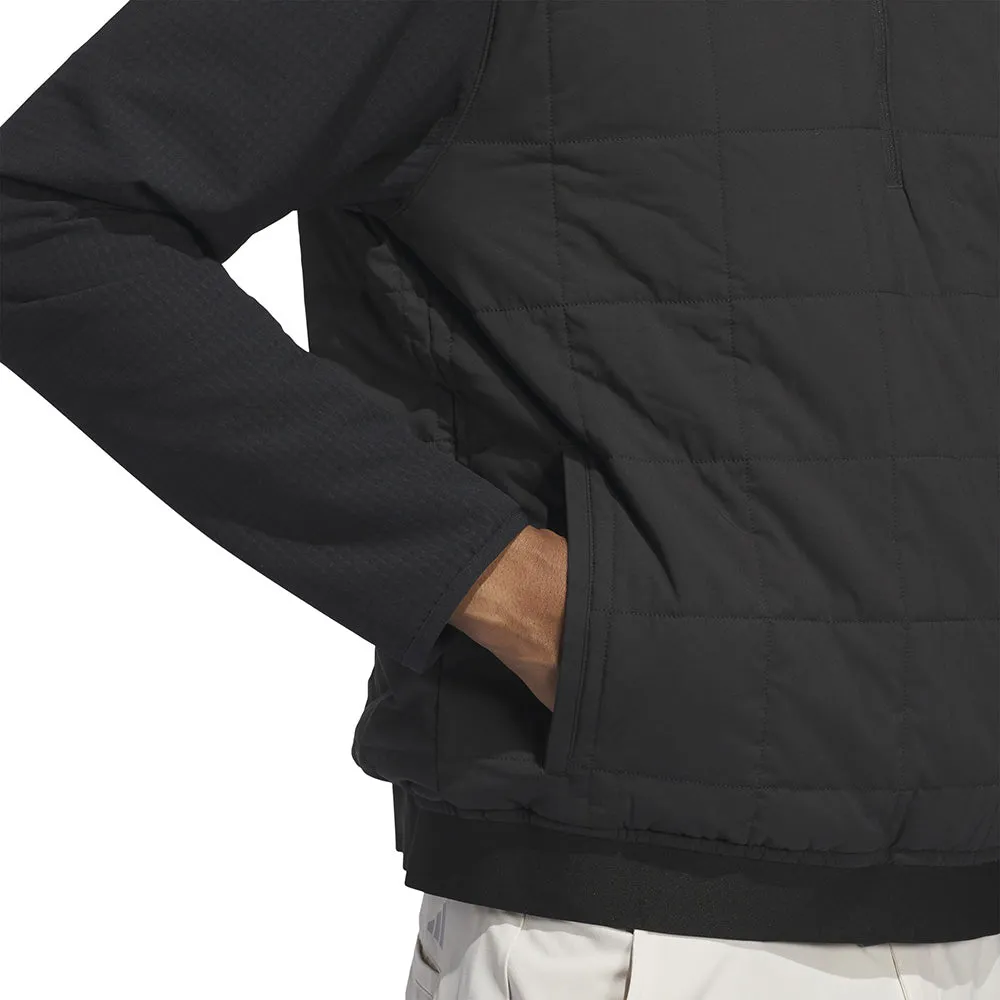 President's Day Sale The Fast Lane Choice Adidas Ultimate365 Quilted Dwr 1/2 Zip Pullover - Black