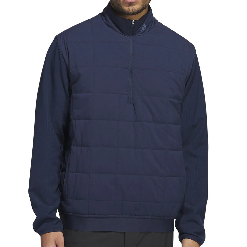 Lead with Style Own the Streets Adidas Ultimate365 Quilted Dwr 1/2 Zip Pullover - Collegiate Navy