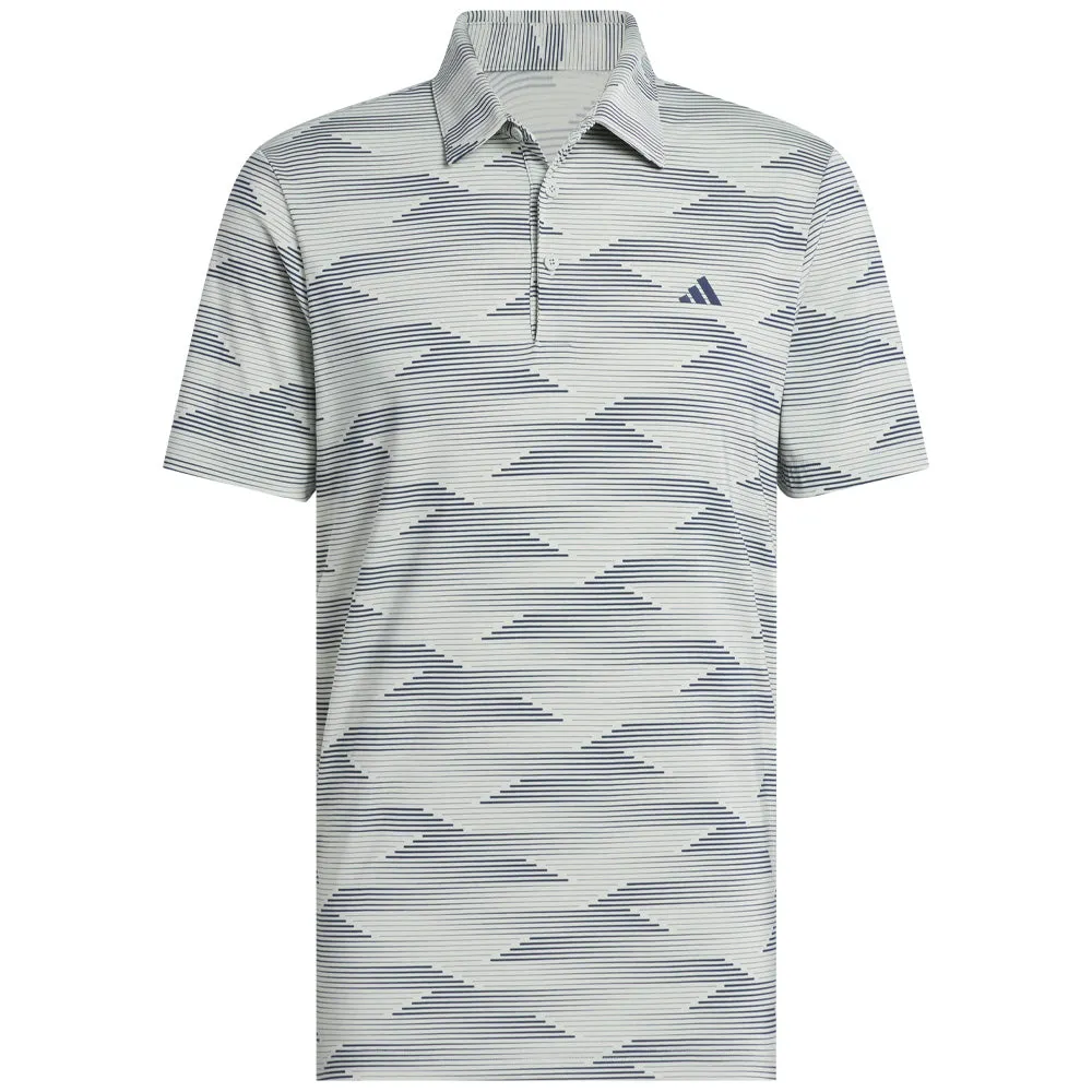 Adidas Ultimate365 Speed Stripe Polo Shirt - Wonder Silver/Collegiate Navy All Saints' Day Sale Great Value