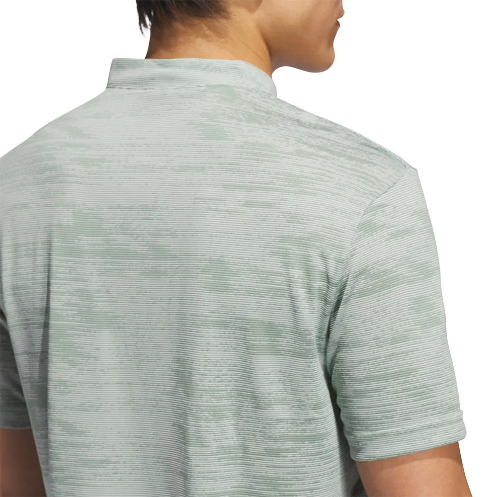 Adidas Ultimate365 Sport Collar Polo Shirt - Silver Green Walk with Purpose