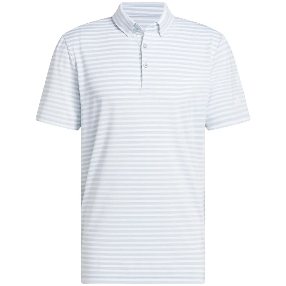 Adidas Ultimate365 Stripe Polo Shirt - Wonder Blue/White Performance Unleashed