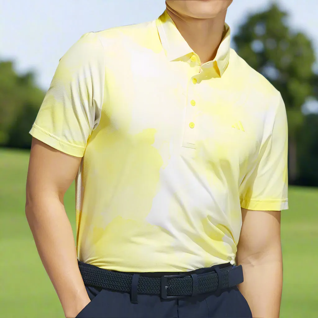 Black Friday Sale Define Your Own Way Adidas Ultimate365 Tour Adicool Lc Polo Shirt - Pure Sulfur/White