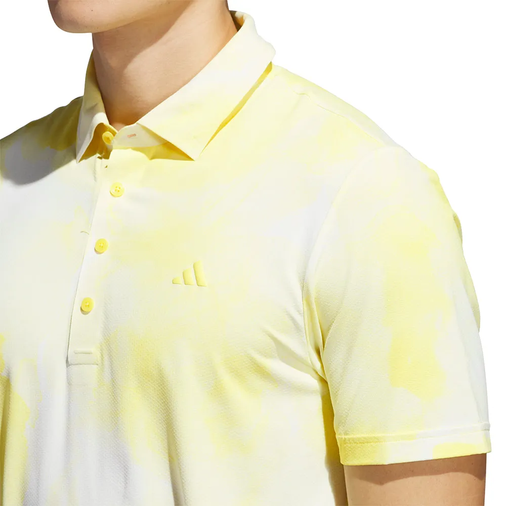 Keep Going Strong Adidas Ultimate365 Tour Adicool Lc Polo Shirt - Pure Sulfur/White