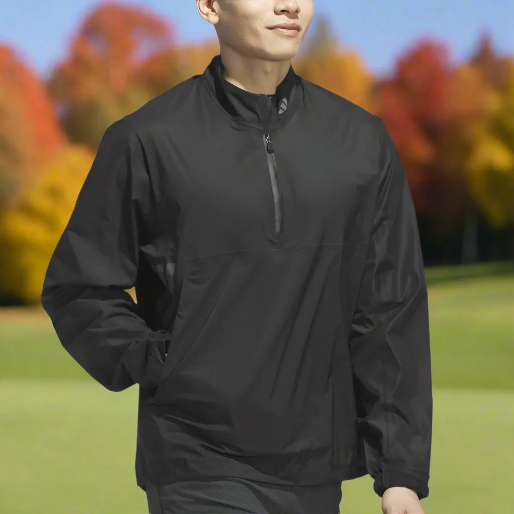 Adidas Ultimate365 Tour Climaproof  Half-Zip Waterproof Jacket - Black The Fast Lane Choice Valentine's Day Sale