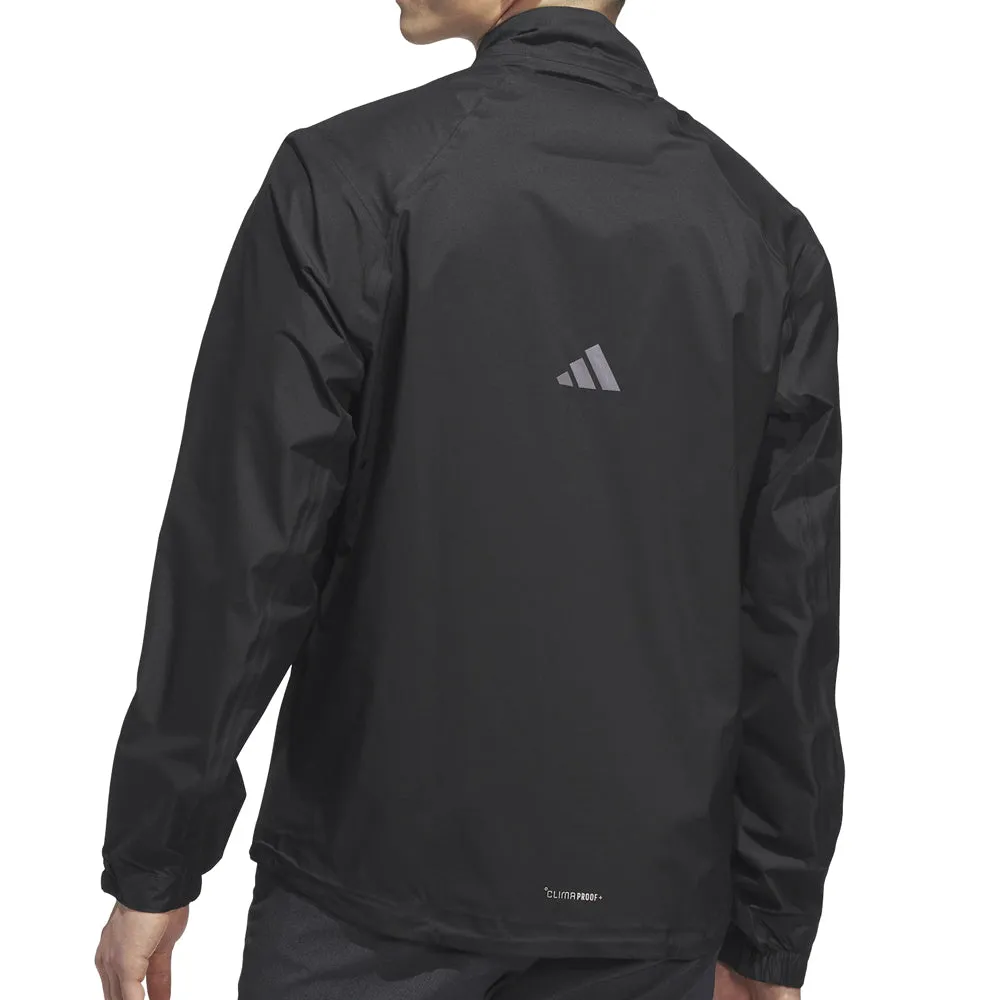 Spring Sale Power Every Step Adidas Ultimate365 Tour Climaproof  Half-Zip Waterproof Jacket - Black