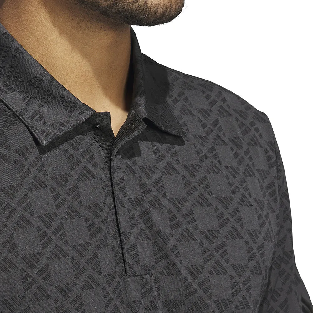 Redefine Classic Budget Friendly Adidas Ultimate365 Tour Heat.Rdy Jacquard Polo Shirt - Black