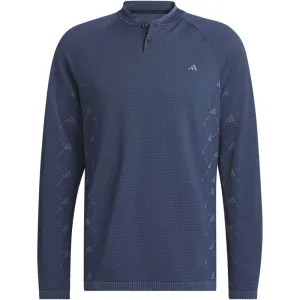 All Saints' Day Sale Black Friday Exclusive Adidas Ultimate365 Tour Primeknit Long Sleeve Polo Shirt - Collegiate Navy