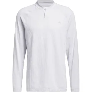 No Limits, Just Style Exclusive Deal Adidas Ultimate365 Tour Primeknit Long Sleeve Polo Shirt - Grey Two