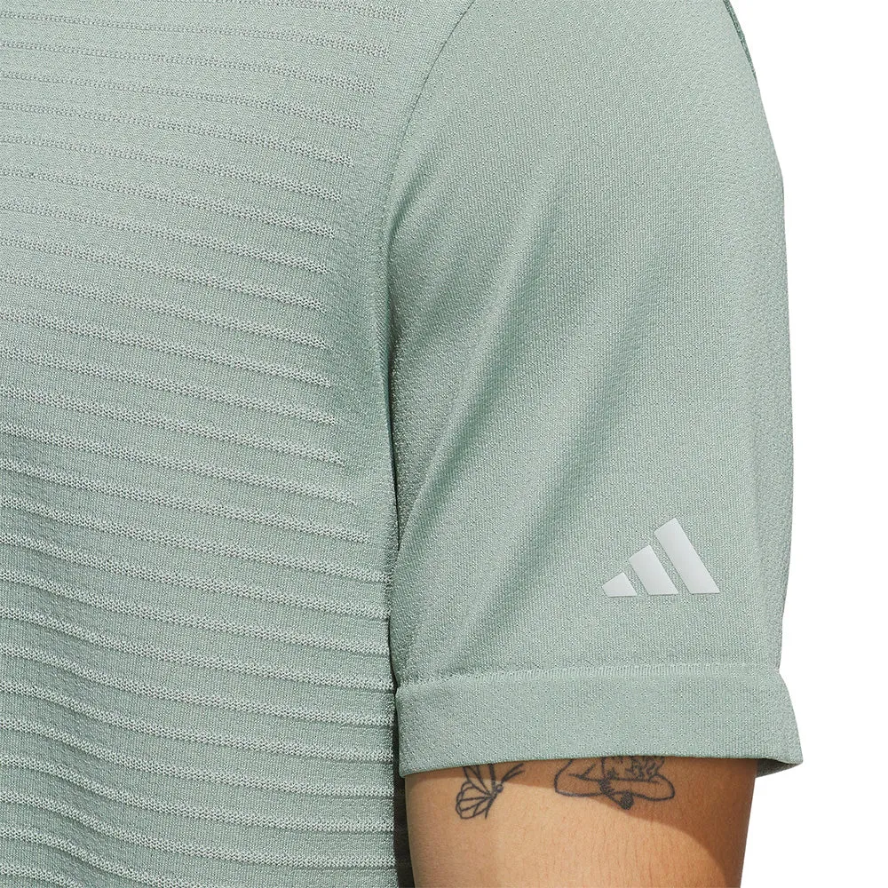 Adidas Ultimate365 Tour Seamless Polo Shirt - Silver Green Deal Of The Century Thanksgiving Day Sale