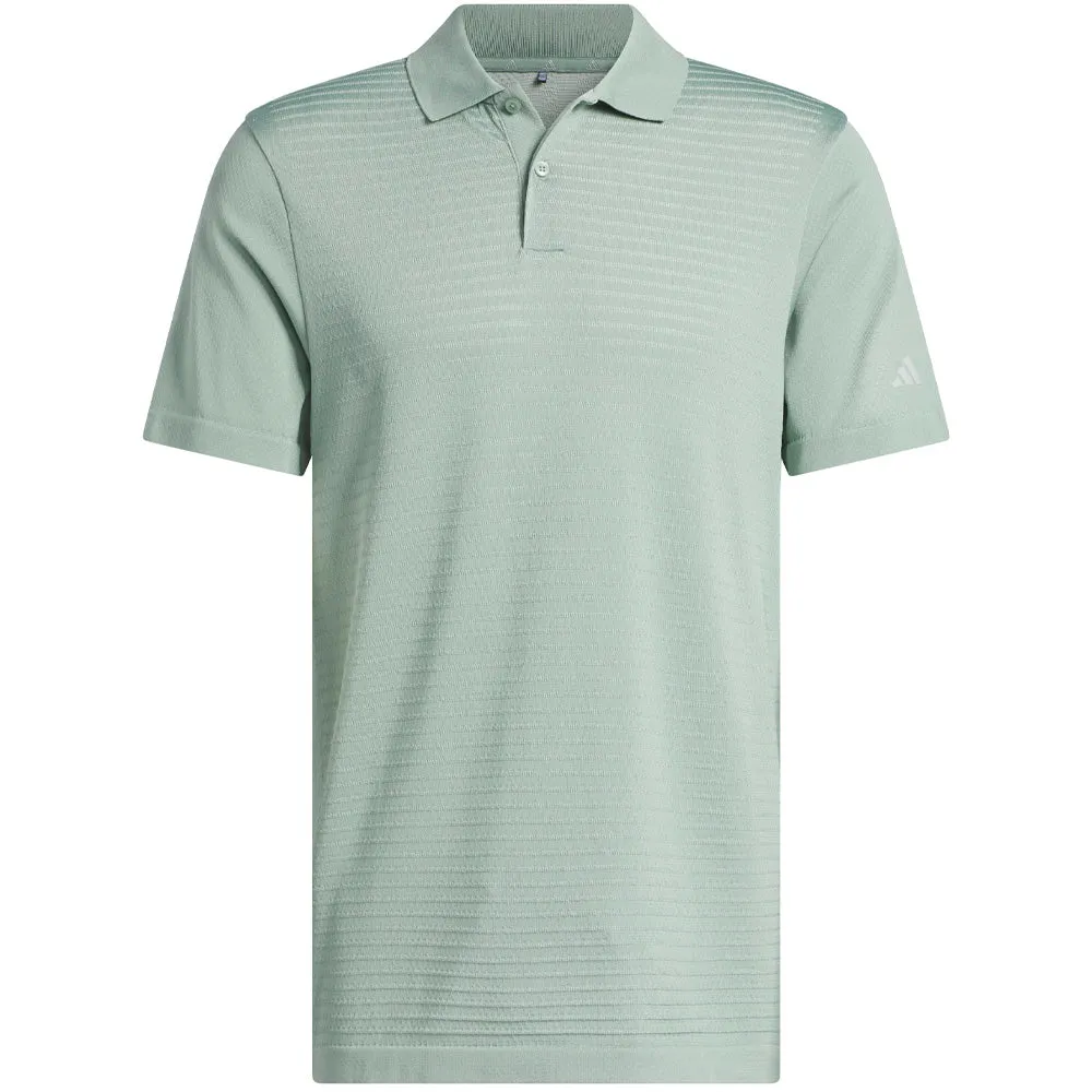 Engineered for Speed Adidas Ultimate365 Tour Seamless Polo Shirt - Silver Green