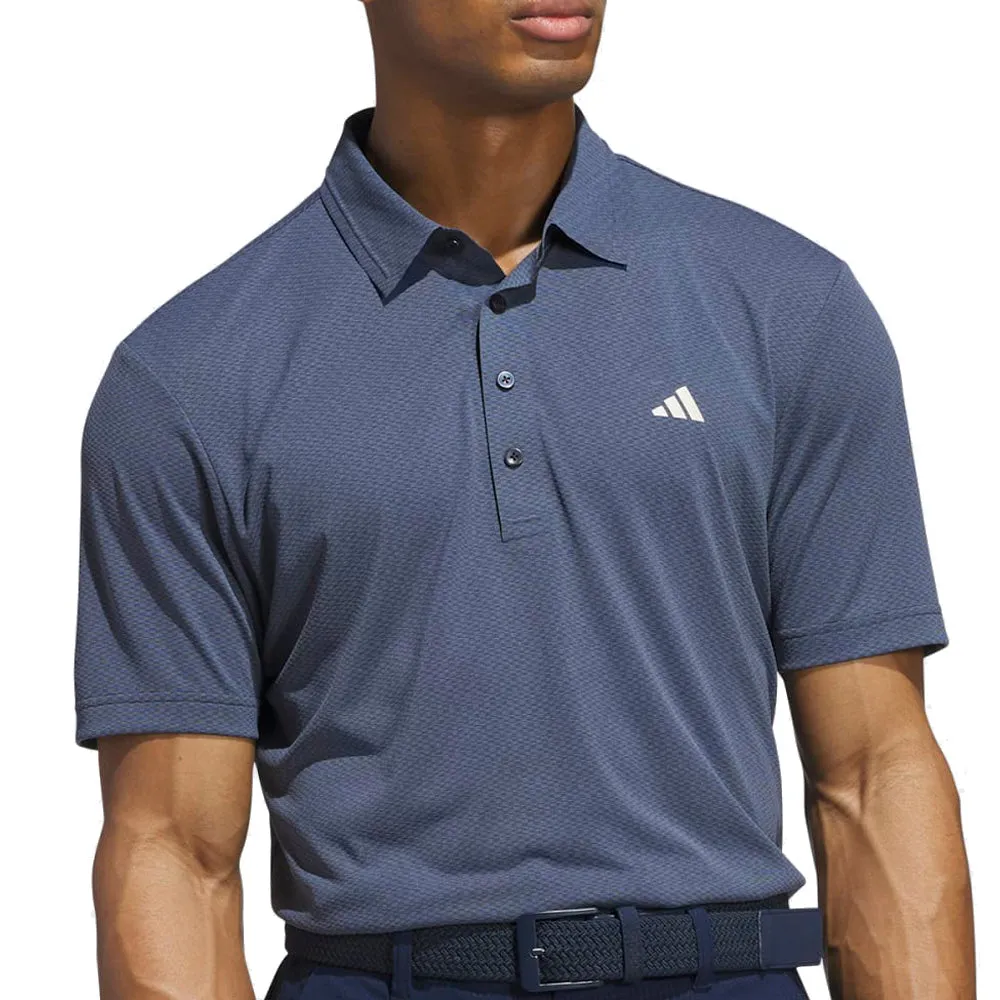 Own the Moment Adidas Ultimate365 Tour Texture Lc Polo Shirt - Collegiate Navy