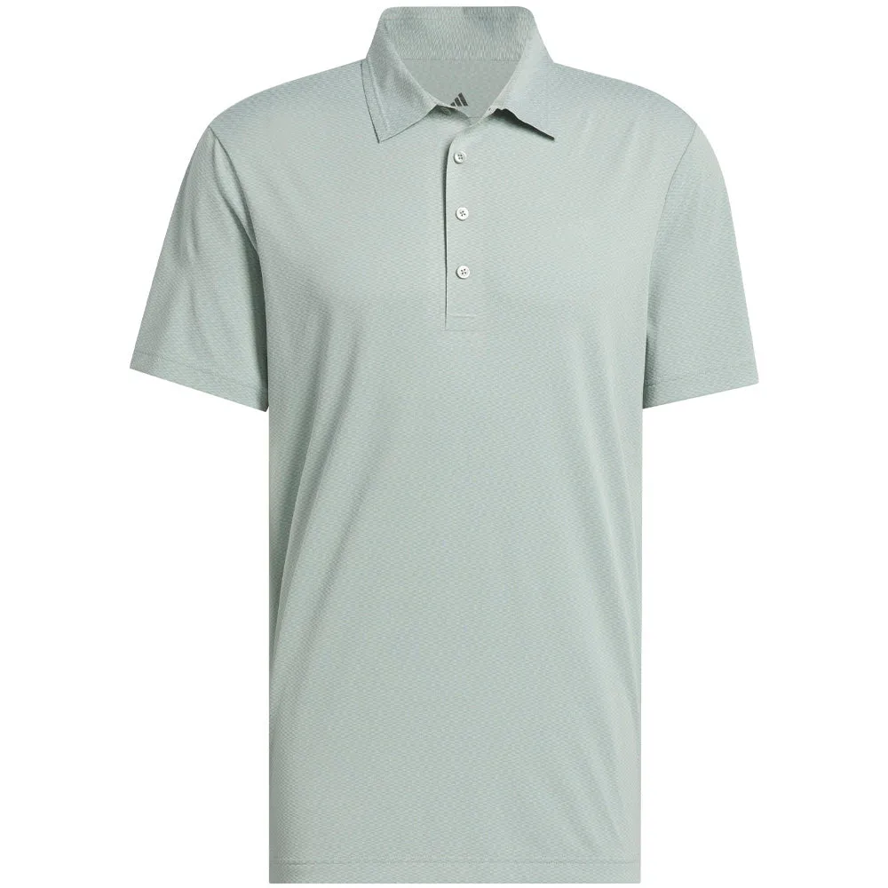 Adidas Ultimate365 Tour Texture Polo Shirt - Silver Green Affordable