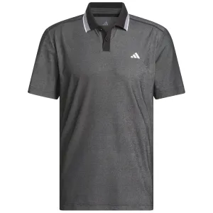 Adidas Ultimate365 Tour Twistknit Pique Polo Shirt - Black Designed to Dominate