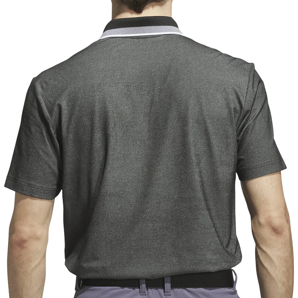 Born to Stand Out Adidas Ultimate365 Tour Twistknit Pique Polo Shirt - Black