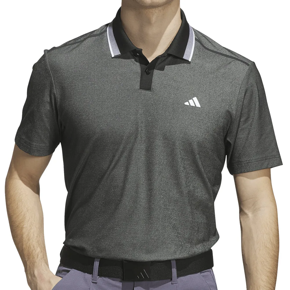 Adidas Ultimate365 Tour Twistknit Pique Polo Shirt - Black Define Your Own Way
