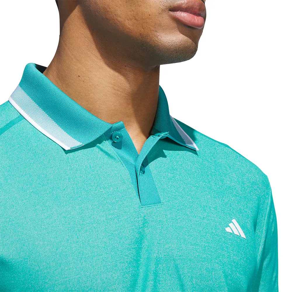 Adidas Ultimate365 Tour Twistknit Pique Polo Shirt - Pure Teal Black Friday Sale