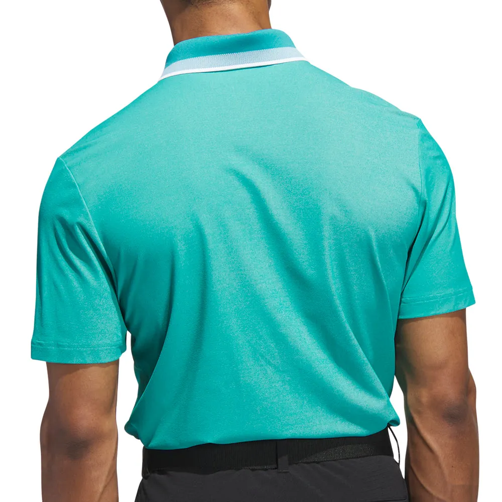 Adidas Ultimate365 Tour Twistknit Pique Polo Shirt - Pure Teal Step Into Strength