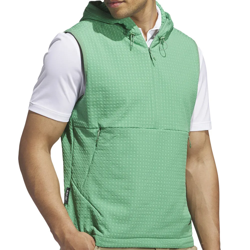 Black Friday Deal Adidas Ultimate365 Tour Wind.Rdy 1/2 Zip Vest - Preloved Green