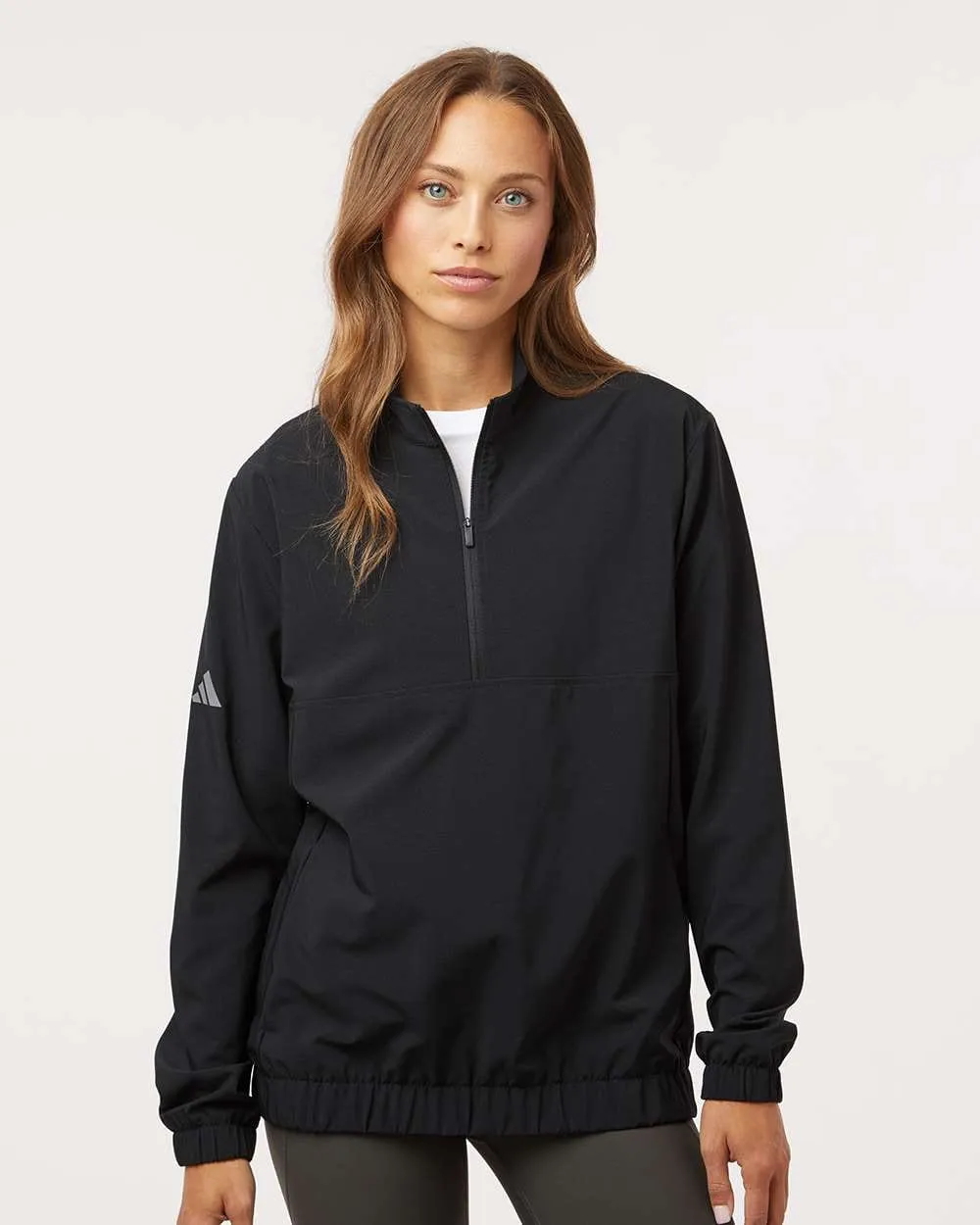 Power Every Step Keep Going Strong Adidas - Women'S Woven Half-Zip Pullover