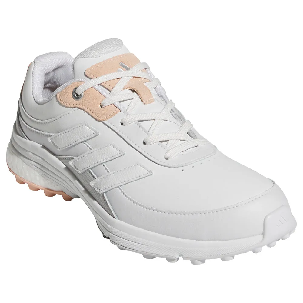 Adidas Zoysia Spikeless Waterproof Ladies Shoes - Dash Grey/Crystal White/Powder Cora Engineered for Speed Empower Your Journey