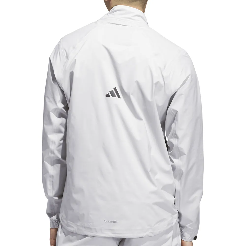 Adidas Ultimate365 Tour Climaproof  Full-Zip Waterproof Jacket - Grey One Black Friday Sale Budget Friendly