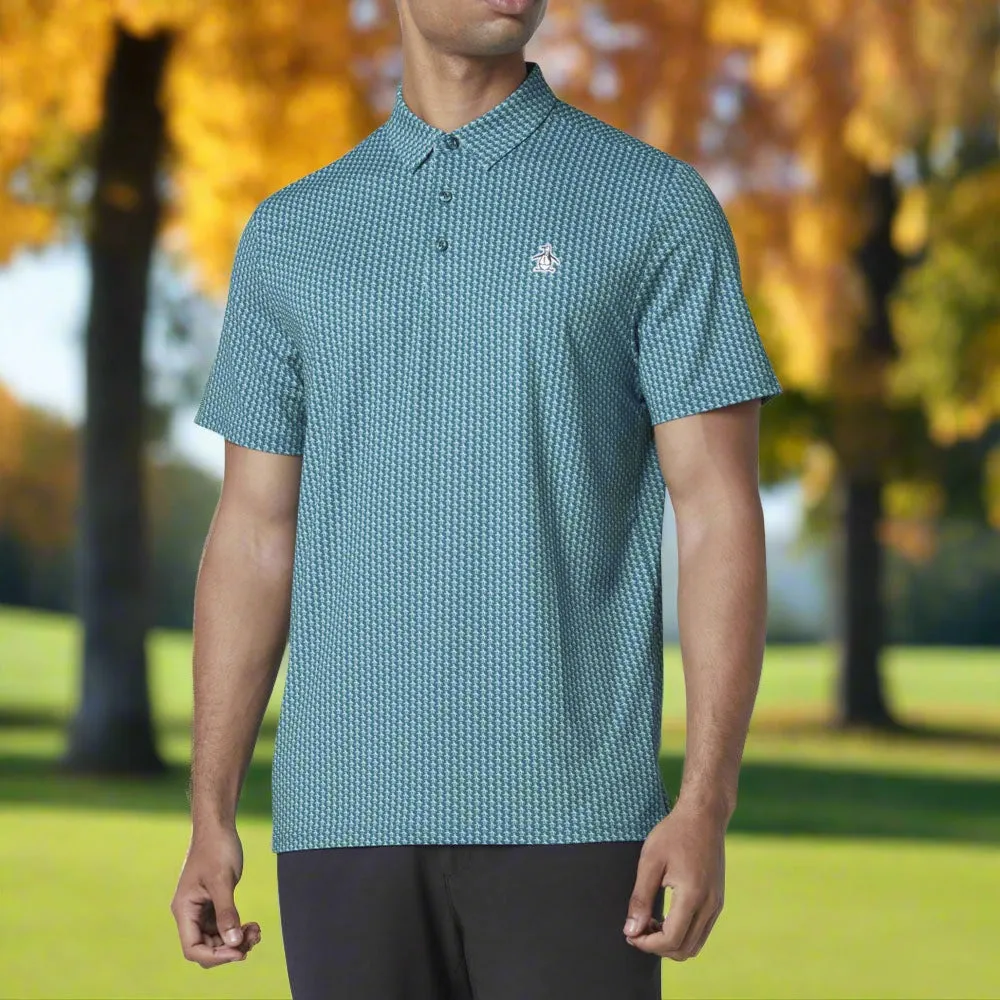 Original Penguin All Over Pete Printed Polo Shirt - Corsair Autumn Sale