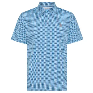 Holiday Sale Feel the Energy Original Penguin PeteS Bowtie Print Polo Shirt - Blue Grotto